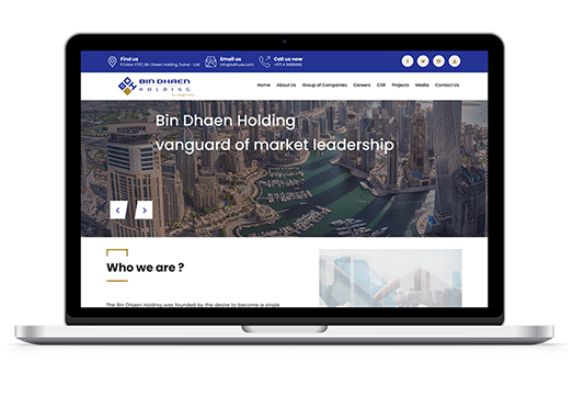 Bin Dhaen Holding corporate website