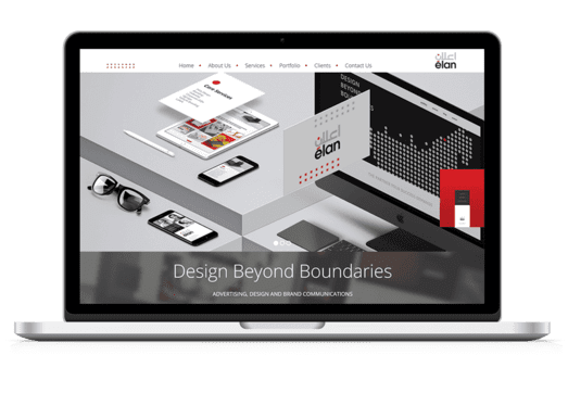 Elan Advertising creative website design