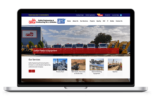 Galfar Emirates construction website