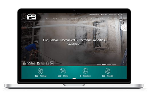 IPS Certification Services corporate website project
