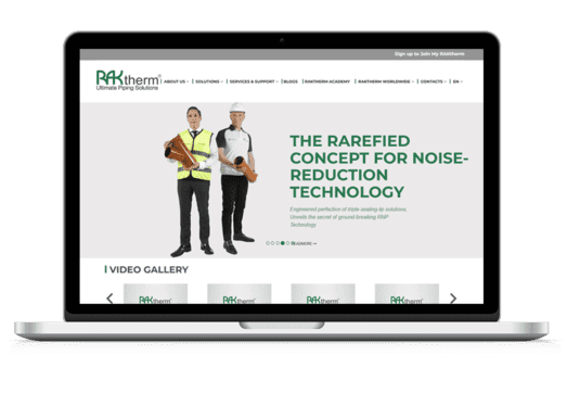 Raktherm industrial website