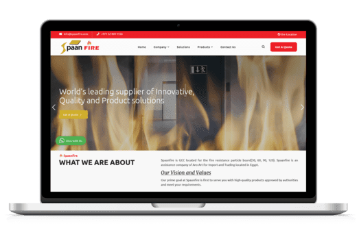 Spaanfire fire safety website