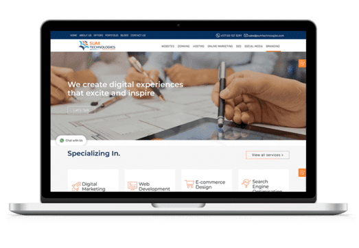 Sumtechnologies corporate website