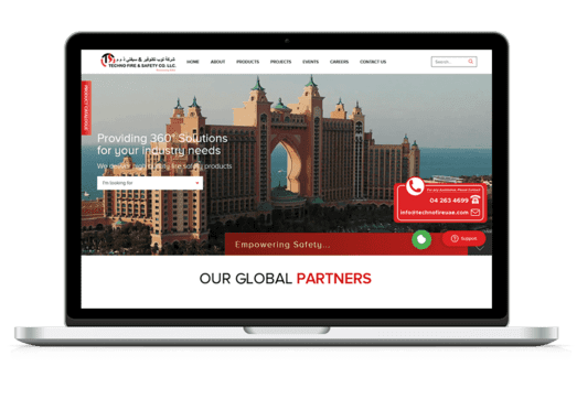 Technofire UAE fire safety website