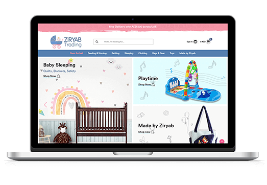 Ziryab Trading corporate website